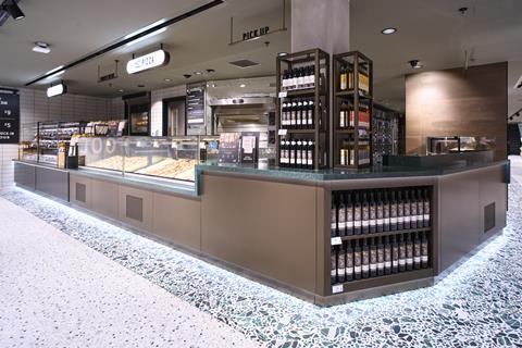 Pizza counter in M&S Pantheon store